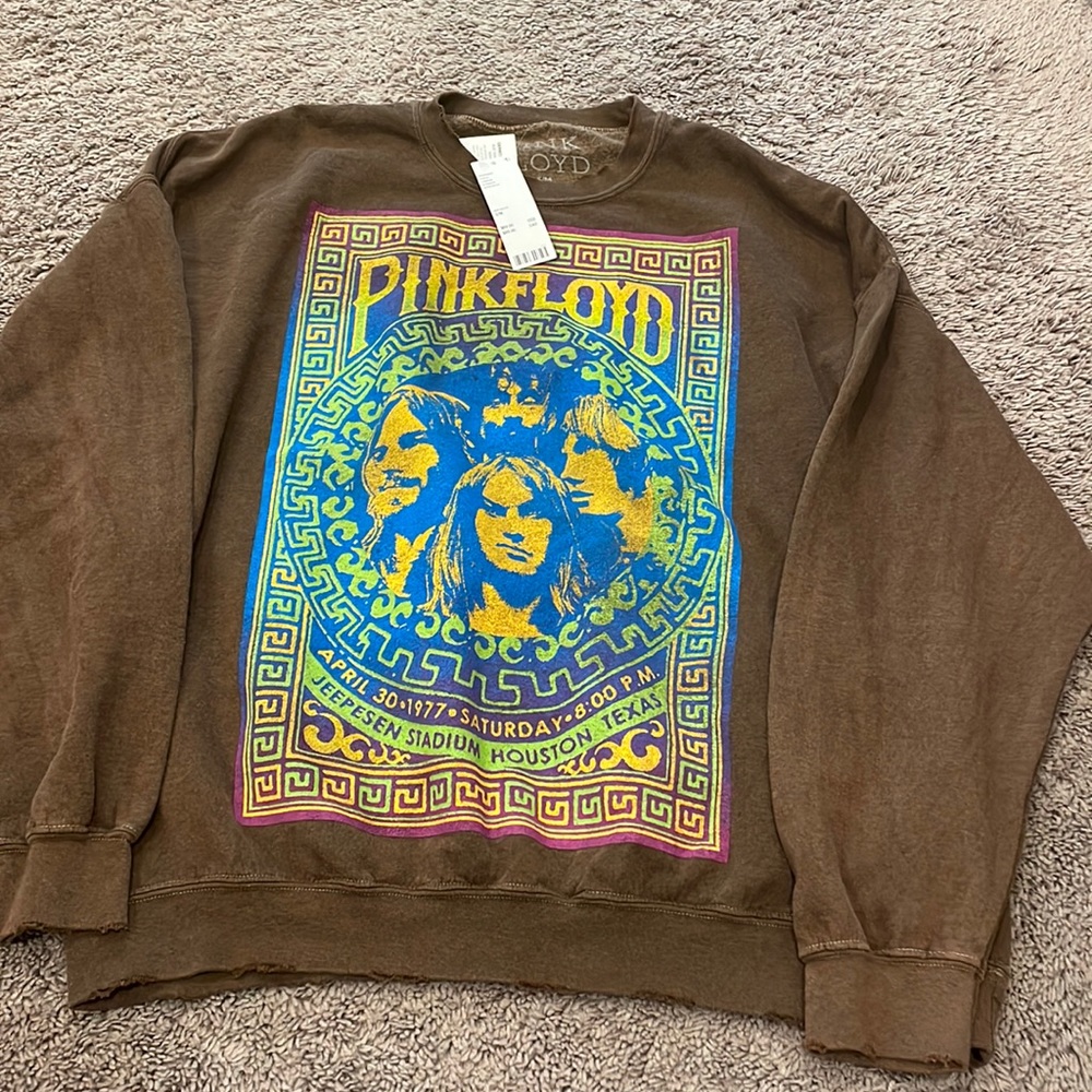 NWT Pink Floyd 1977 tour crewneck sweatshirt
